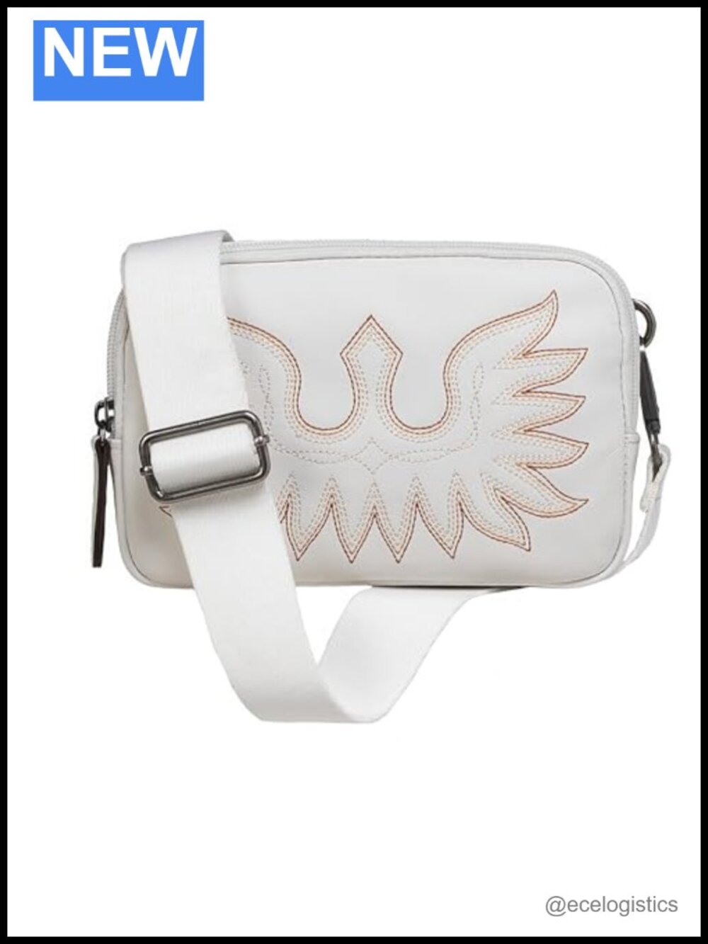 Ariat Western Leather Belt Bag Adjustable Strap Crossbody